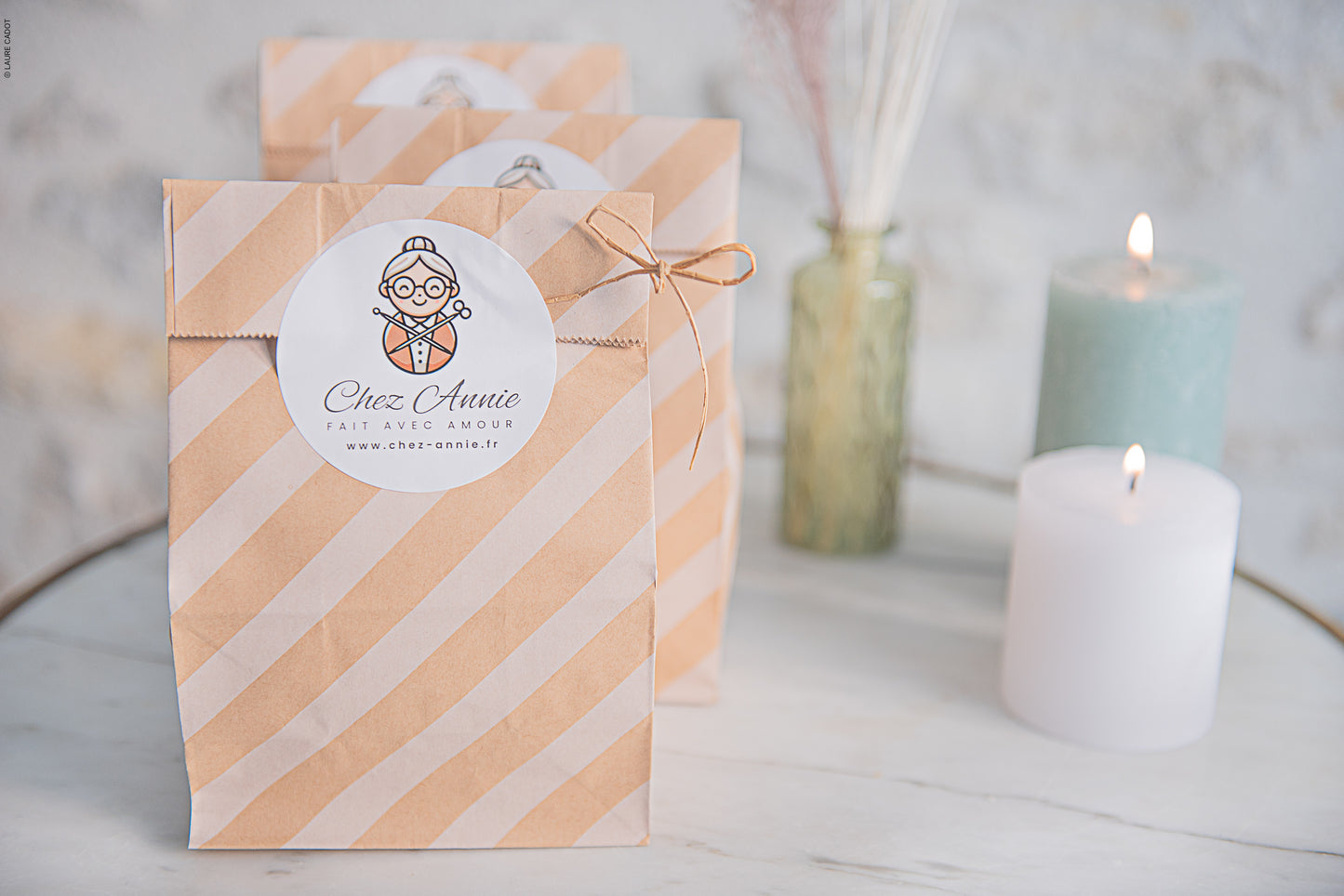 Serviette pour cheveux en bambou et coton naturel